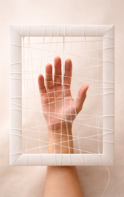Hands in string